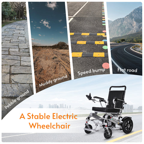 Cobra Folding Divisible Electric Wheelchair - Portable & Comfortable Design