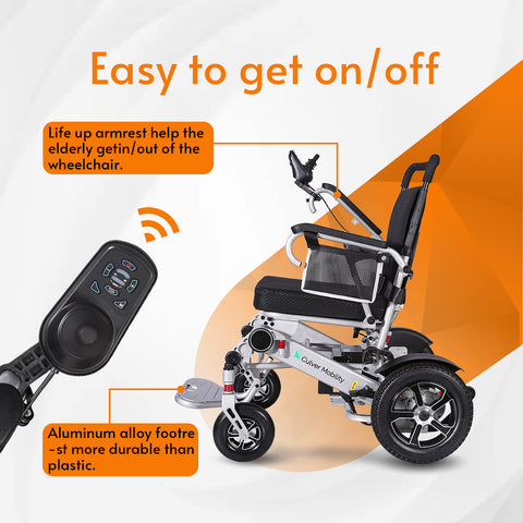 Cobra Folding Divisible Electric Wheelchair - Portable & Comfortable Design
