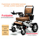 Folding Electric Wheelchair - Heavy Duty WOLF (Brown) - 330 lb Capacity