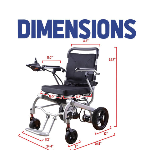 Alton Mobility Lightweight Foldable Electric Wheelchair Weight 40lbs - RAGER