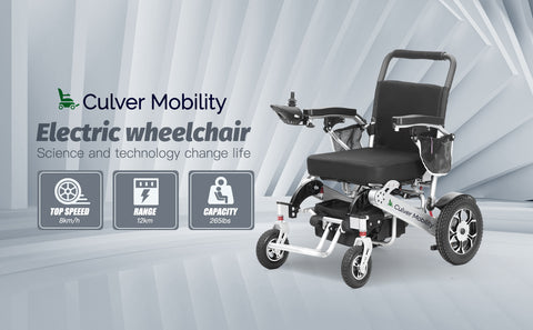 Alton Mobility Electric Wheelchair One Click Automatic Fold and Unfold - Wolf Series
