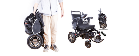  heavy-duty folding electric wheelchair
