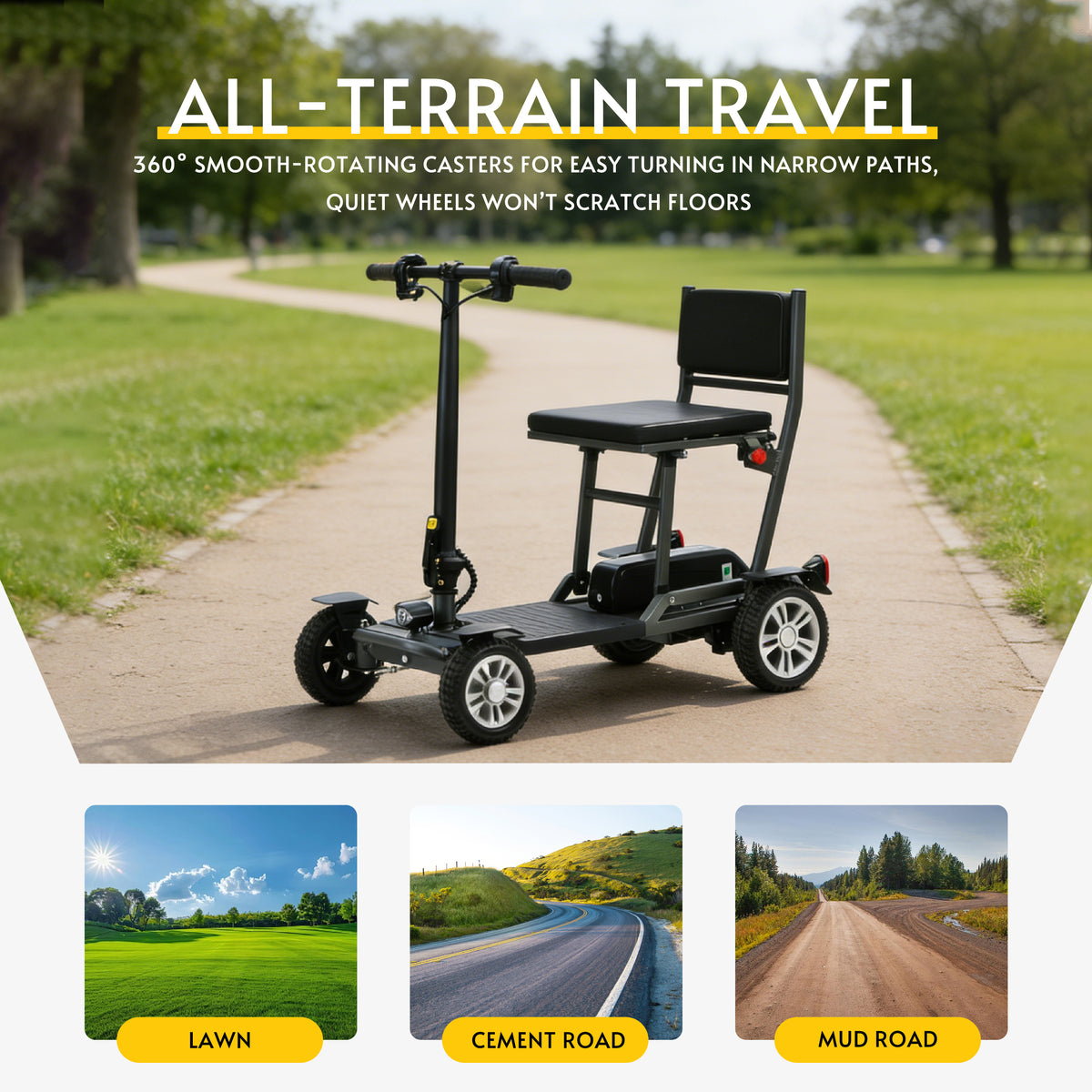 Alton Mobility LYNX Folding Mobility Scooter – 48 lb
