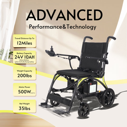 LEOPARD-Ultra Lightweight Carbon Fiber Electric Wheelchair