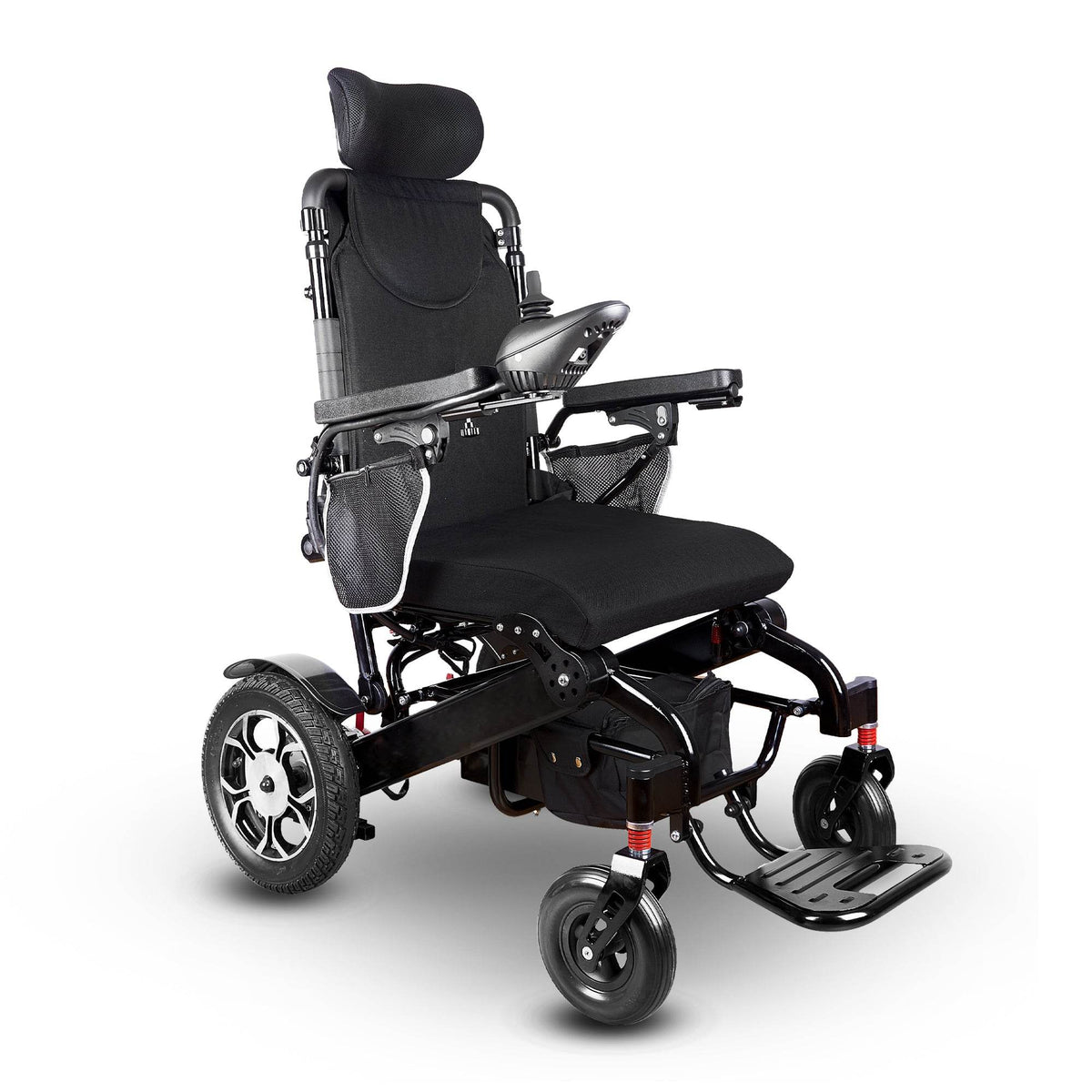 Alton Mobility SHAWK Reclining Folding Power Wheelchair (Black) – Remote Control