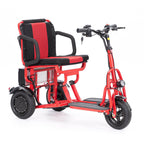 Alton Mobility COUGAR 3-Wheel Folding Mobility Scooter (Red) – 25-Mile Range