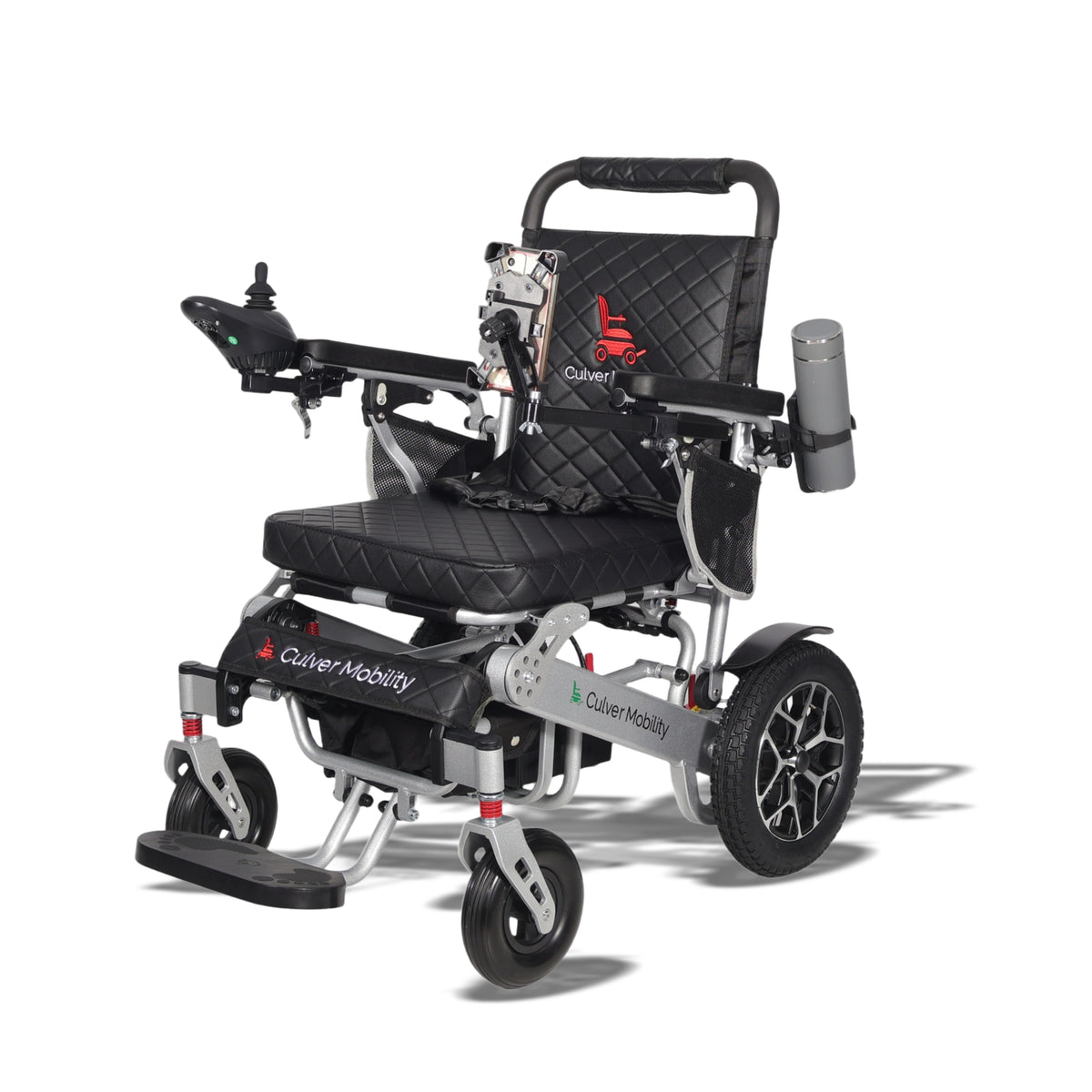 Alton Mobility WOLF Heavy-Duty Folding Power Wheelchair (Black) – 25-Mile Range