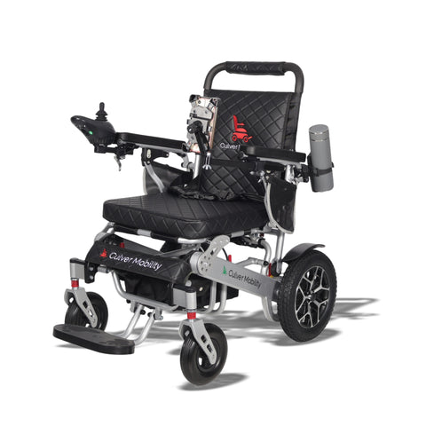 Heavy Duty Folding Electric Wheelchair WOLF (Black) 330 lbs Capacity
