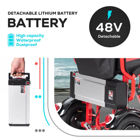 Alton Mobility COUGAR - Folding Electric Mobility Scooter 3 Wheel Lightweight Portable Power Travel Scooters