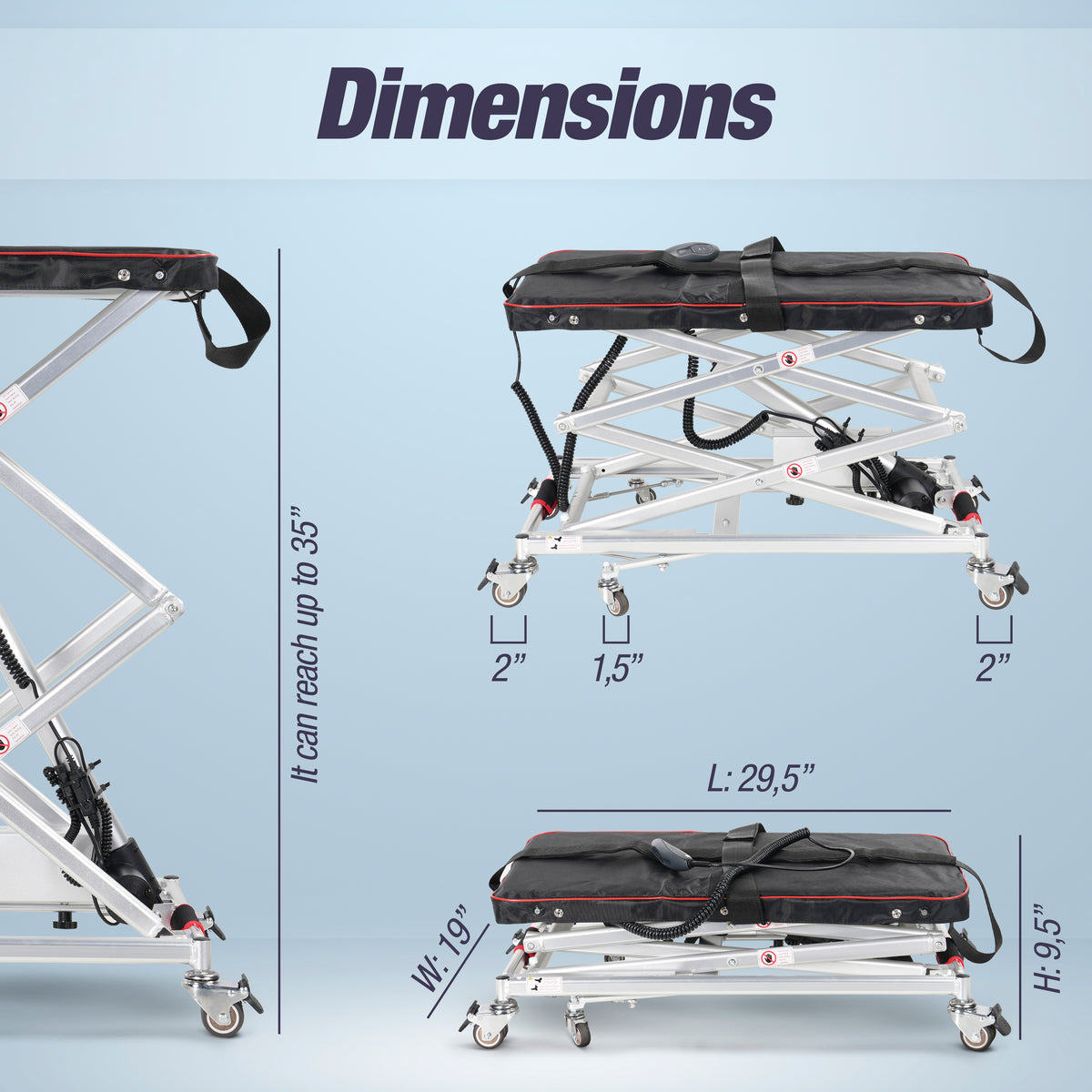 Alton Mobility Portable Car Lift for Folding Power Wheelchairs – Lifts up to 110 lb