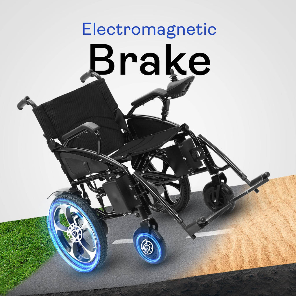 Alton Mobility ARTEMIS Folding Power Wheelchair (Black) – 13-Mile Range