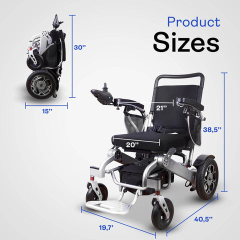 Alton Mobility Folding Lightweight Electric Wheelchair WOLF (Gray)