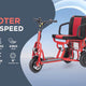 Alton Mobility COUGAR - Folding Electric Mobility Scooter 3 Wheel Lightweight Portable Power Travel Scooters