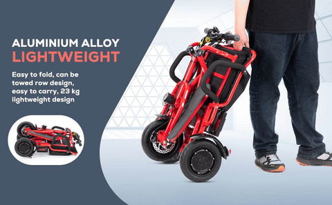 Alton Mobility COUGAR - Folding Electric Mobility Scooter 3 Wheel Lightweight Portable Power Travel Scooters