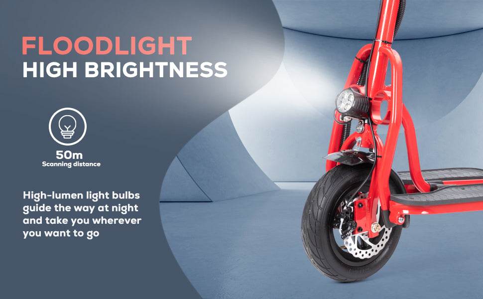 Alton Mobility COUGAR 3-Wheel Folding Mobility Scooter (Red) – 25-Mile Range