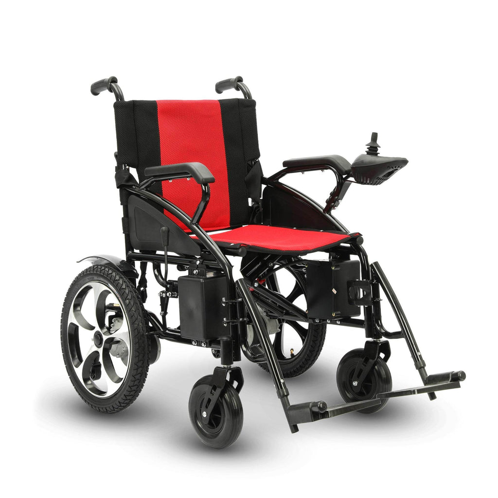 Alton Mobility ARTEMIS Folding Power Wheelchair (Red) – 13-Mile Range