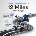 Alton Mobility ARTEMIS PRO-Lightweight Foldable Electric Wheelchair 500W 12 miles (Blue)