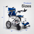 Alton Mobility ARTEMIS PRO-Lightweight Foldable Electric Wheelchair 500W 12 miles (Blue)
