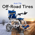 Alton Mobility ARTEMIS PRO-Lightweight Foldable Electric Wheelchair 500W 12 miles (Blue)