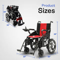 Alton Mobility Lightweight Electric Wheelchair - Artemis - 265lbs Capacity (Red)