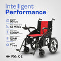Alton Mobility Lightweight Electric Wheelchair - Artemis - 265lbs Capacity (Red)