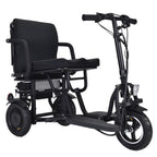 Alton Mobility COUGAR 3-Wheel Folding Mobility Scooter (Black) – 25-Mile Range
