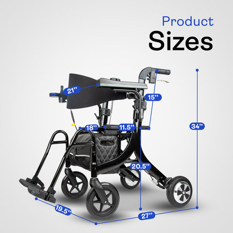 ALTAY Multifunctional Auto-Rollator & Walker