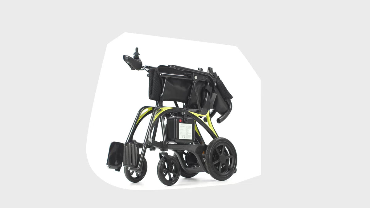 LEOPARD Carbon Fiber Folding Power Wheelchair – 500W Brushless