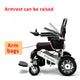 Folding Lightweight Electric Wheelchair WOLF (Black Leather) 330 lbs