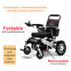 Folding Lightweight Electric Wheelchair WOLF (Black Leather) 330 lbs