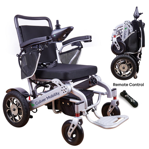 Lightweight Electric Folding Wheelchair With Lithium Battery 