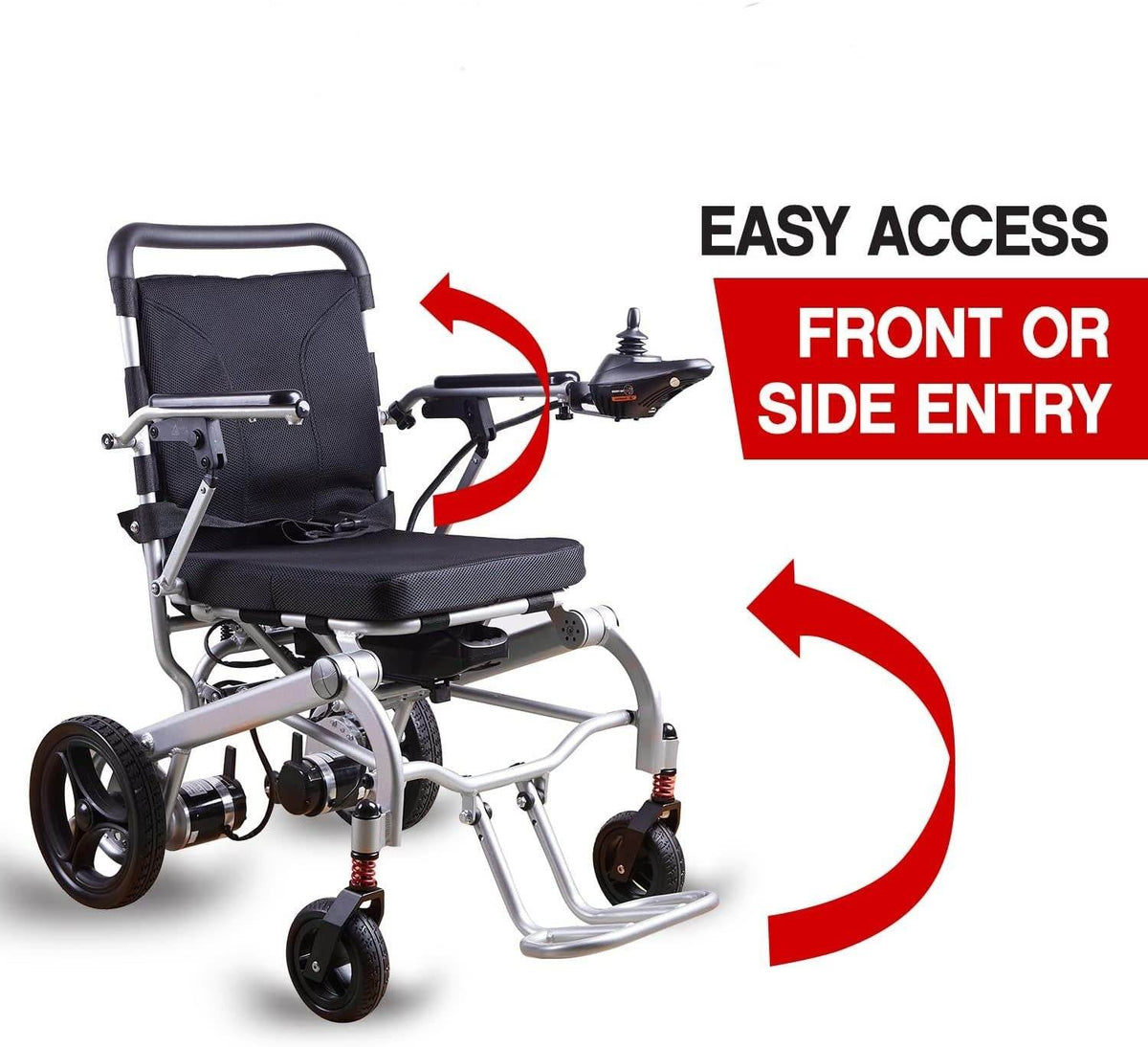 Alton Mobility RAGER Lightweight Folding Power Wheelchair – 40 lb, 1-Second Fold