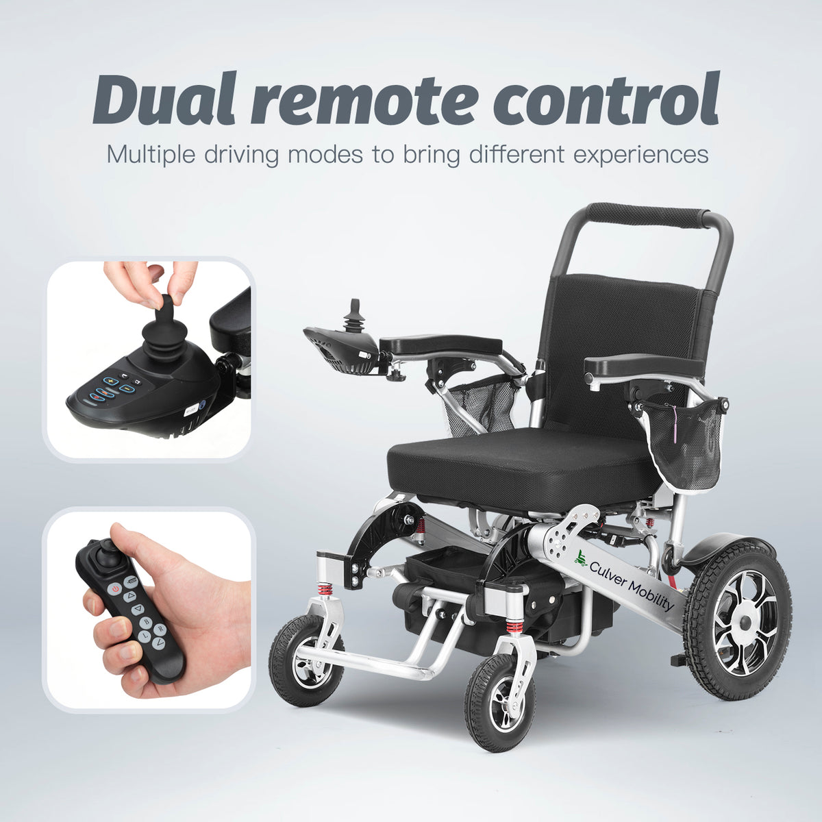 Alton Mobility WOLF Auto-Folding Aluminum Power Wheelchair – Folds to 13 in High